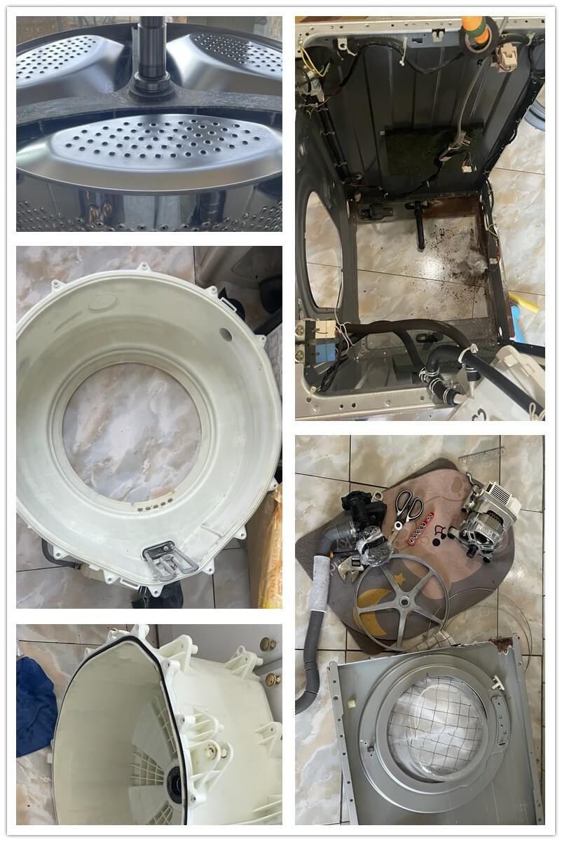 清理了一下滚筒洗衣机